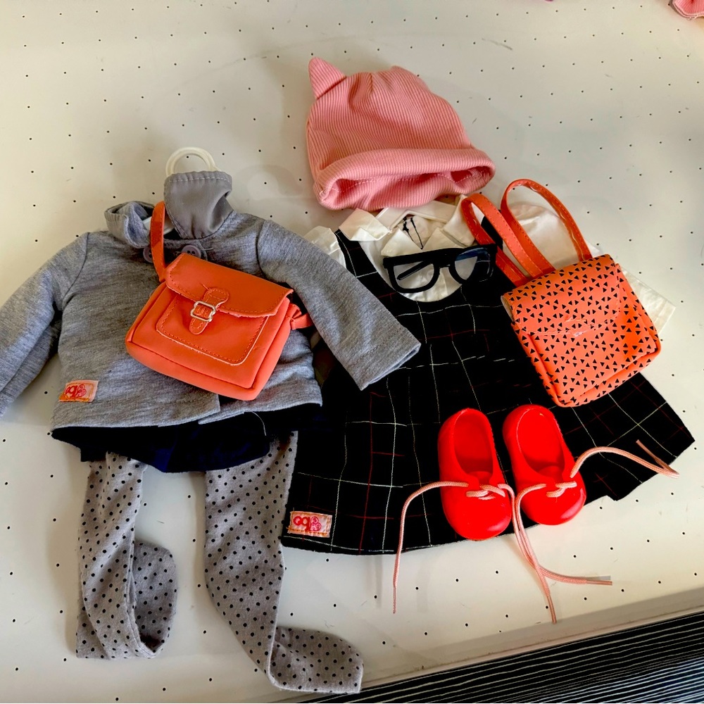 Our Generation Doll back to school outfits.